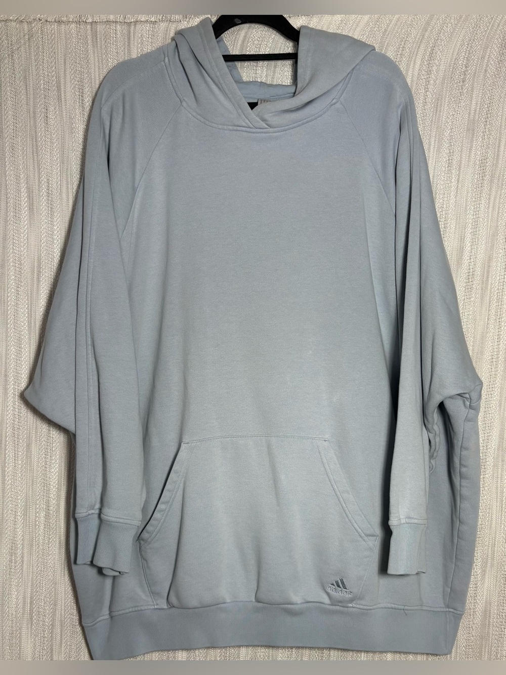 adidas Men’s Light Blue Crewneck Hoodie